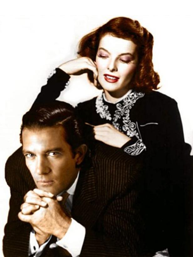 Ein Porträt von Katharine Hepburn und Spencer Tracy.