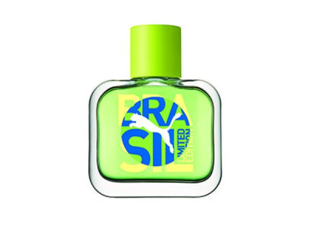 Eine Flasche „Brasil Limited Edition“ Parfüm von Puma.