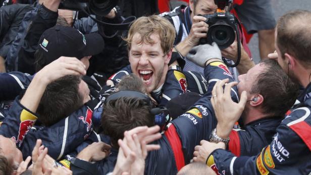 So jubelt Sebastian Vettel