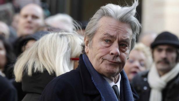 Der französische Schauspieler Alain Delon bei einer Veranstaltung.