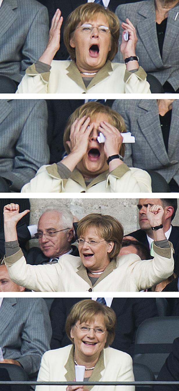 Angela Merkel und der Fußball