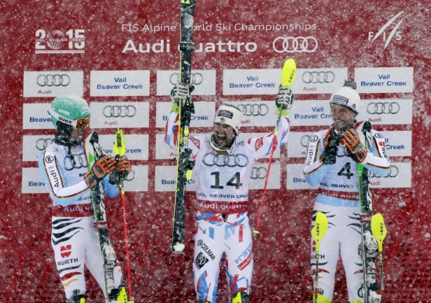 Hirscher scheitert, Slalom-Gold für Grange