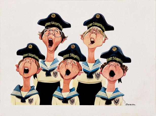 Erich Sokol im Karikaturmuseum Krems