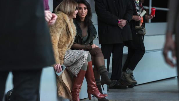 Wein-Krampf: Promis auf der Fashion-Week