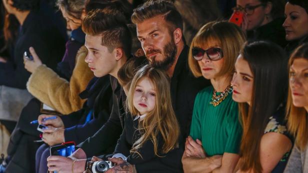 Wein-Krampf: Promis auf der Fashion-Week