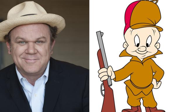 Ein Vergleich von John C. Reilly und der Cartoonfigur Elmer Fudd.