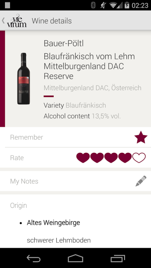 VieVinum-App für Wege zu Veltliner, Zweigelt, Shiraz oder Pinot Grigio