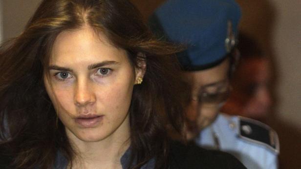 Amanda Knox während einer Gerichtsverhandlung in Italien.
