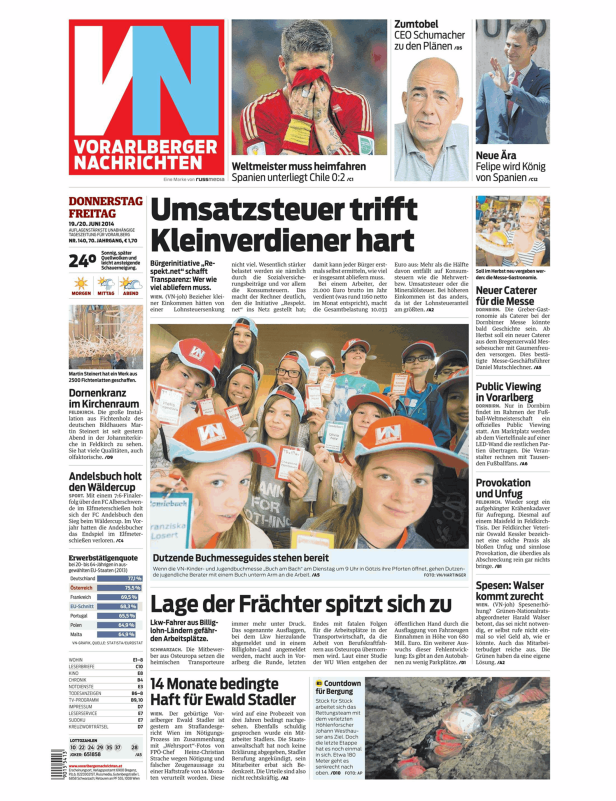 Titelseiten vom 19.06.2014