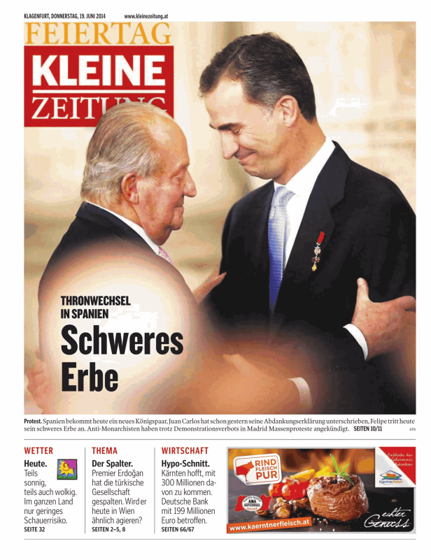 Titelseiten vom 19.06.2014