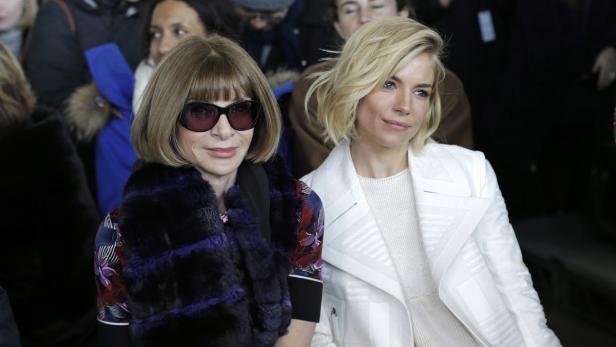 Die Wintour lacht: Promis auf der Fashion-Week