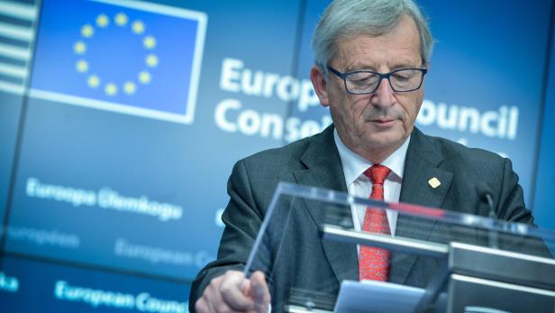 Jean-Claude Juncker bei einer Rede vor dem Europäischen Rat.