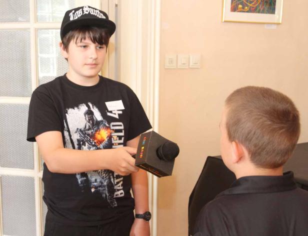 ... von den Kids am Mikro