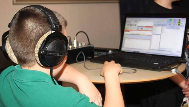 ... von den Kids am Mikro