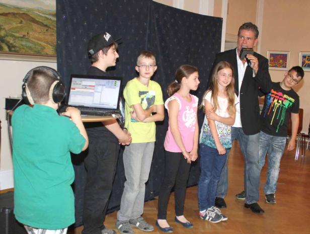 ... von den Kids am Mikro