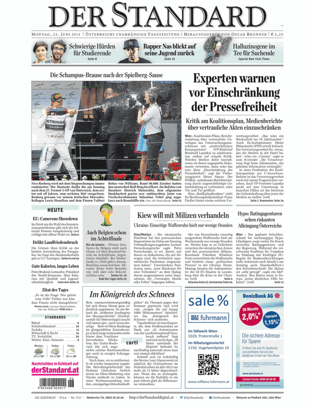 Nico Rosberg verspritzt Champagner nach dem Formel-1-Sieg in Österreich.