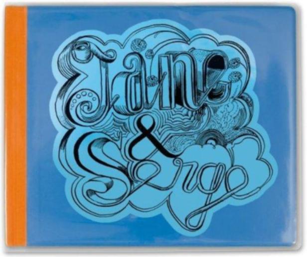 Das Cover eines Albums mit der Aufschrift „Jane & Serge“ in verschnörkelter Schrift.