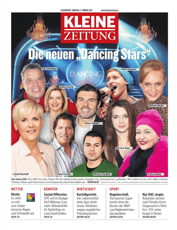 Titelseiten vom 04.01.2014