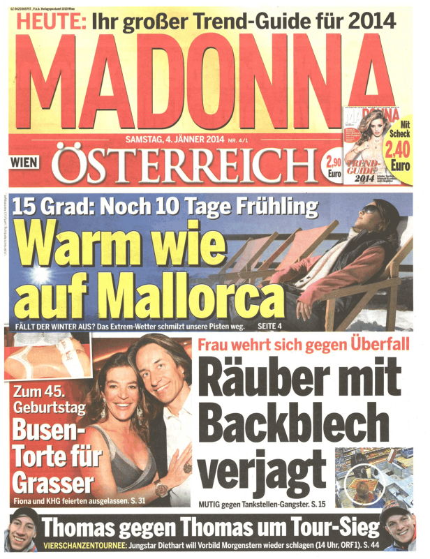 Titelseiten vom 04.01.2014