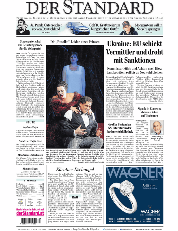 Szene aus der Oper „Rusalka“ mit Michael Schade und Monika Bohinec.