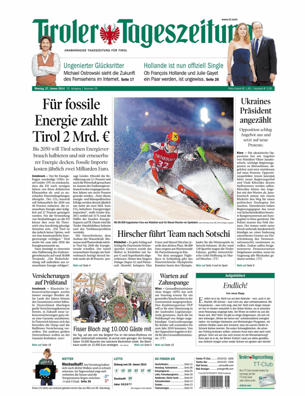 Marcel Hirscher führt das Team zu den Olympischen Winterspielen in Sotschi an.
