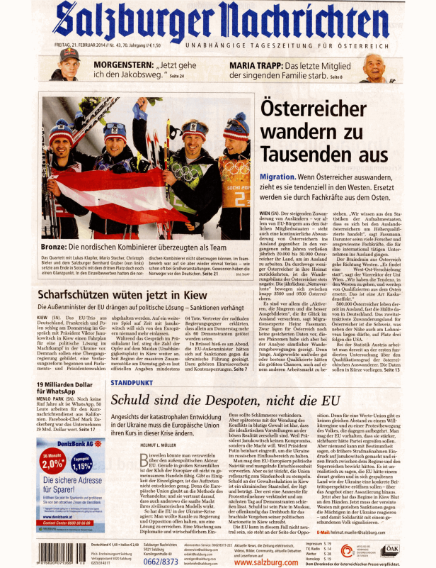 Nordische Kombinierer feiern ihren Gewinn bei den Olympischen Winterspielen in Sotschi 2014.