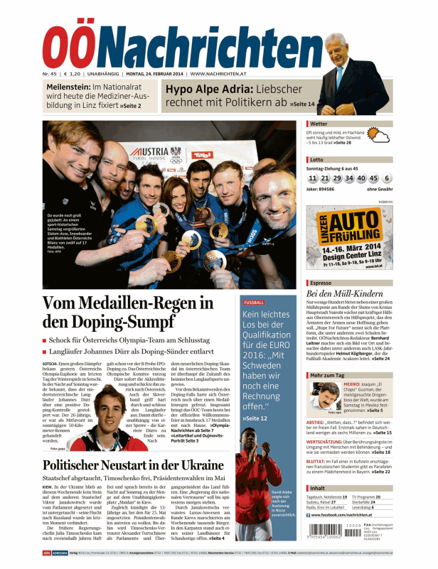 Österreichische Athleten präsentieren stolz ihre Medaillen bei einer Siegesfeier.