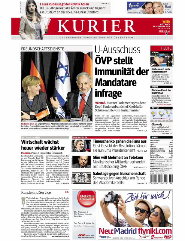 Titelseiten vom 26.02.2014