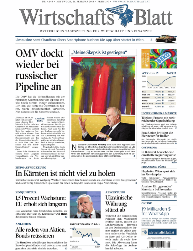 Titelseiten vom 26.02.2014