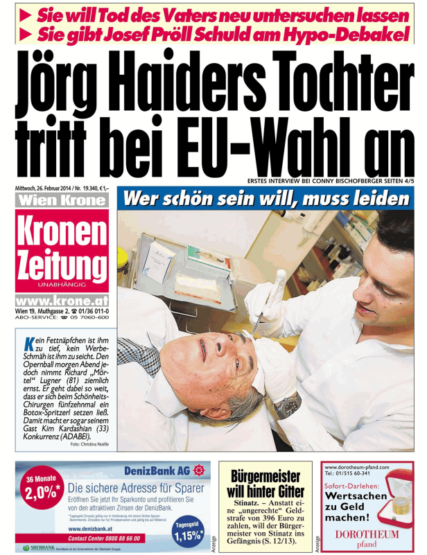 Titelseiten vom 26.02.2014