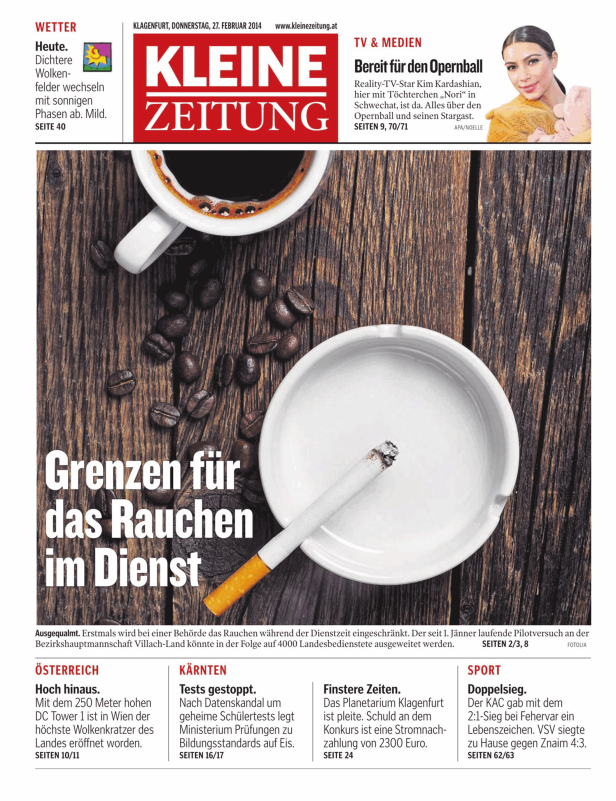 Titelseiten vom 27.02.2014