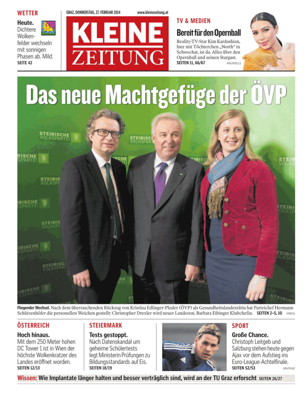 Titelseiten vom 27.02.2014
