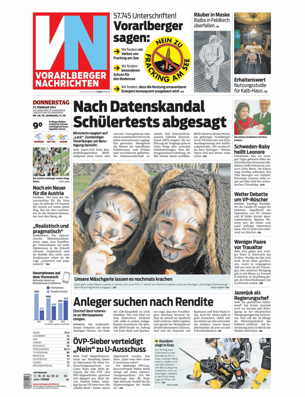 Titelseiten vom 27.02.2014