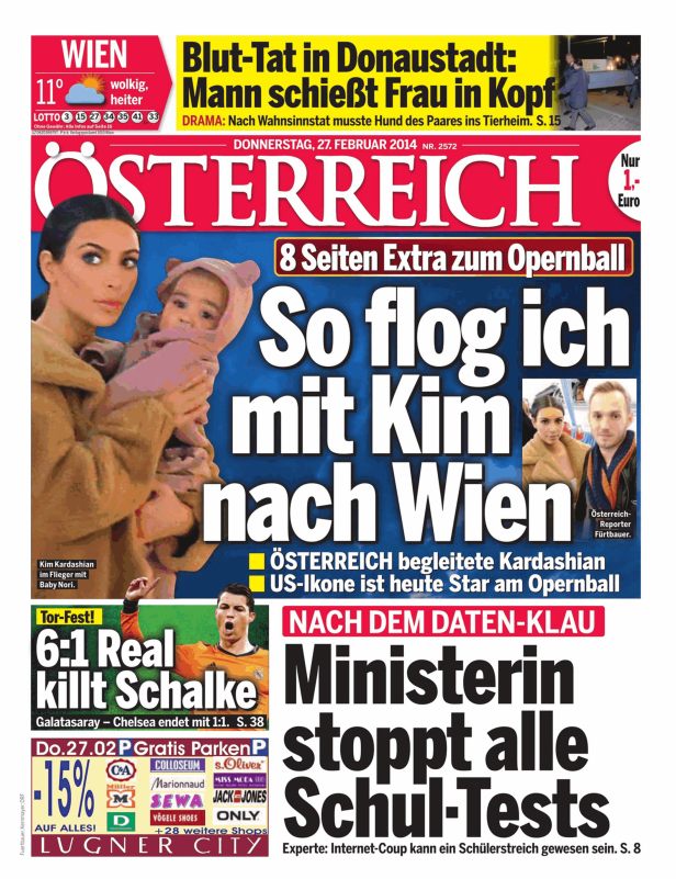 Titelseiten vom 27.02.2014