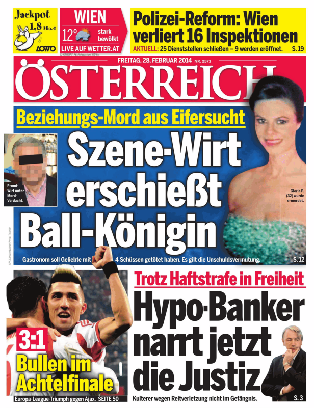 Titelseiten vom 28.02.2014