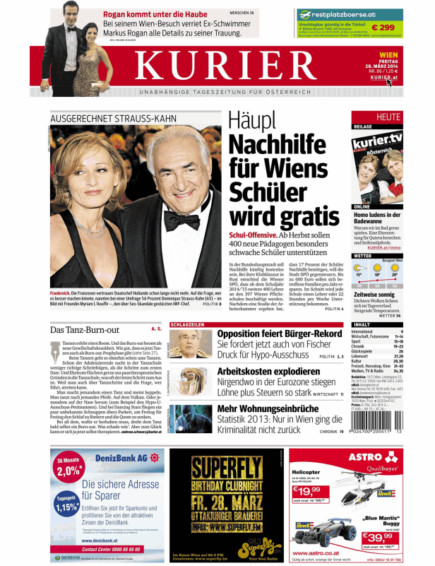 Titelseiten vom 28.03.2014