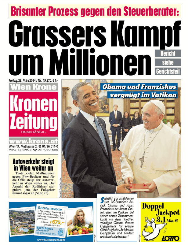 Titelseiten vom 28.03.2014