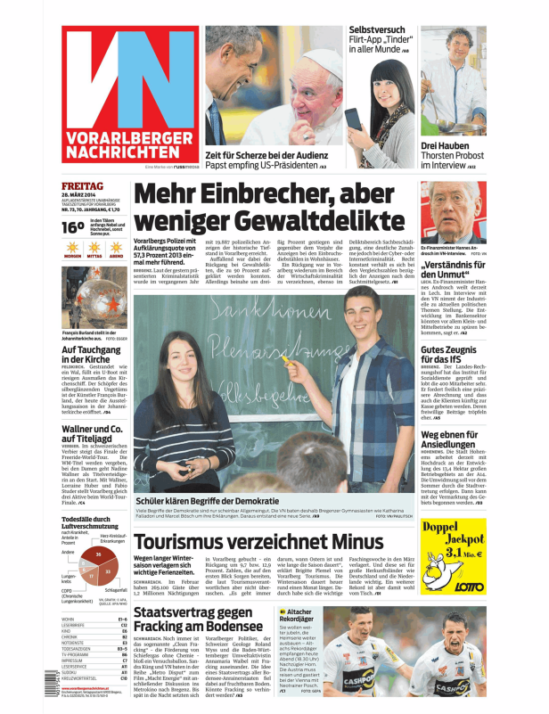 Titelseiten vom 28.03.2014