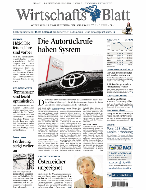 Ein Toyota-Logo auf einem Auto, das Teil eines Rückrufs ist.