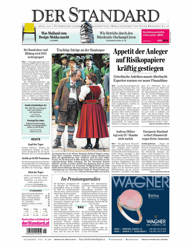 Szene aus Richard Wagners Oper „Lohengrin“ an der Wiener Staatsoper.