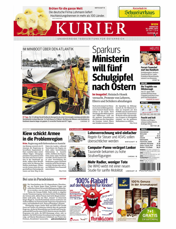 Harald Sedlacek überquert im Miniboot den Nordatlantik.