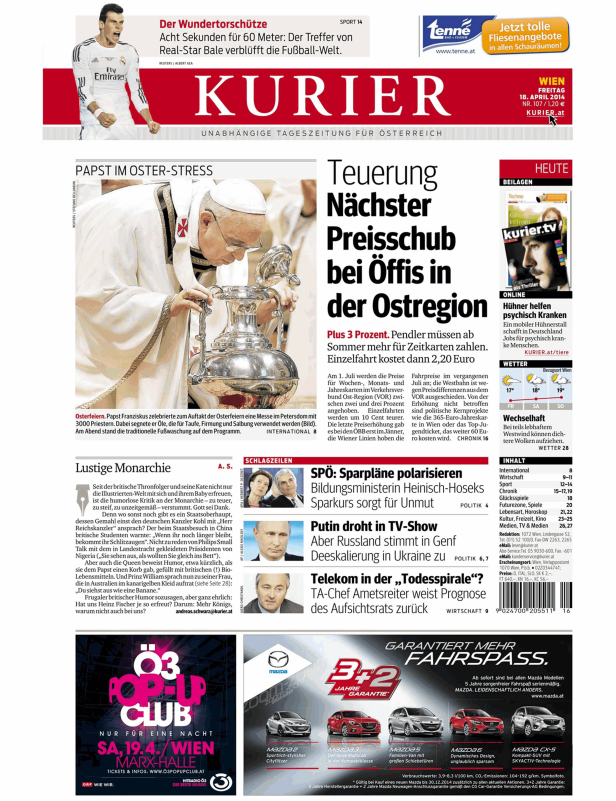Papst Franziskus bei einer Messe im Petersdom, wo er Öle für Taufe, Firmung und Salbung segnet.