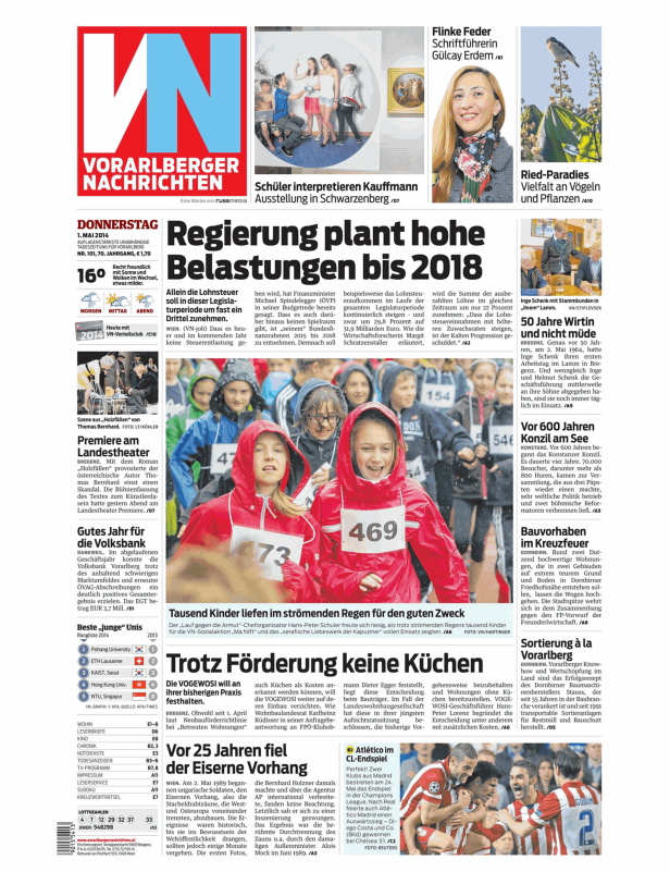 Tausende Kinder liefen bei einem Spendenlauf im Regen.