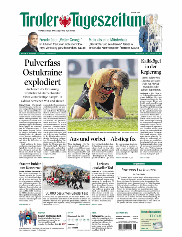 Christopher Wernitznig, Spieler von Wacker Innsbruck, enttäuscht über den Abstieg seiner Mannschaft.