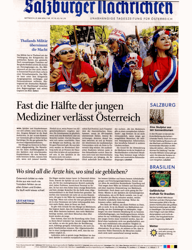 Demonstranten in Thailand während des Militärputsches 2014.
