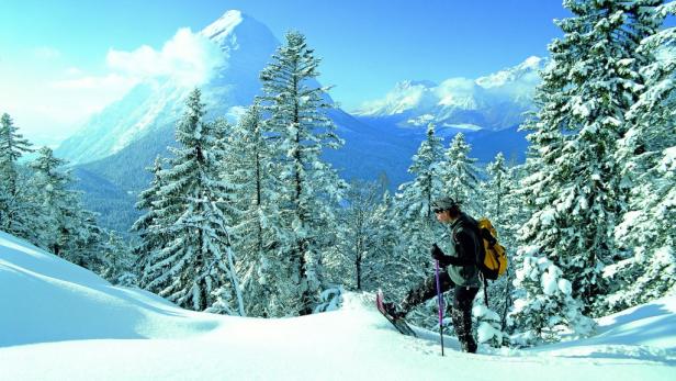 Schneeschuhwandern: Quer durch den Tiefschnee