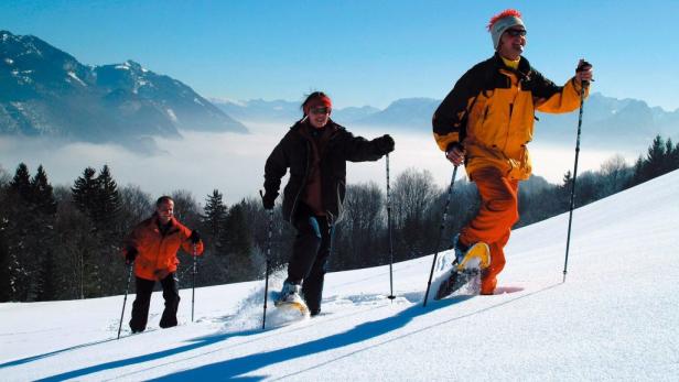 Schneeschuhwandern: Quer durch den Tiefschnee