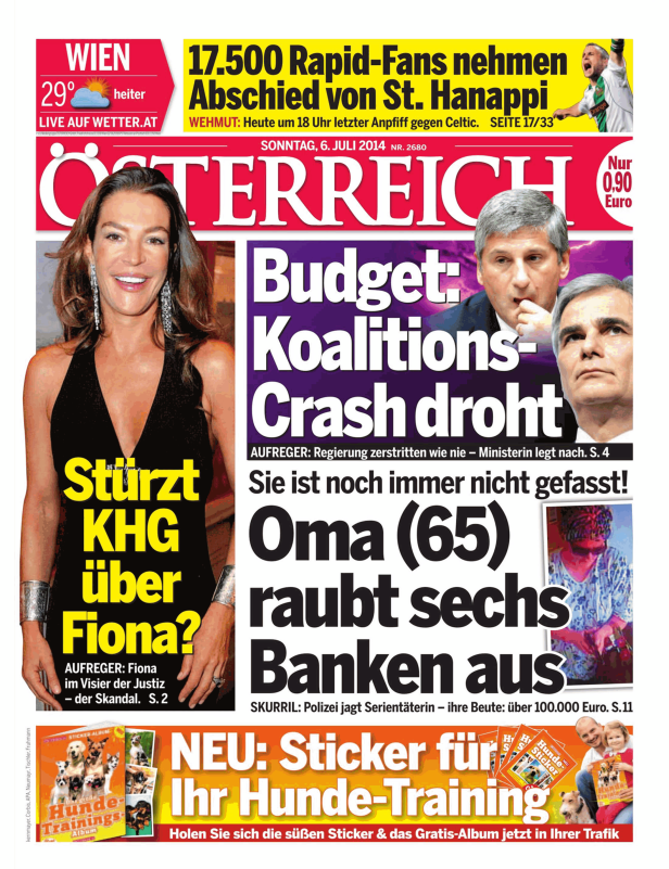 Titelseiten vom 06.07.2014