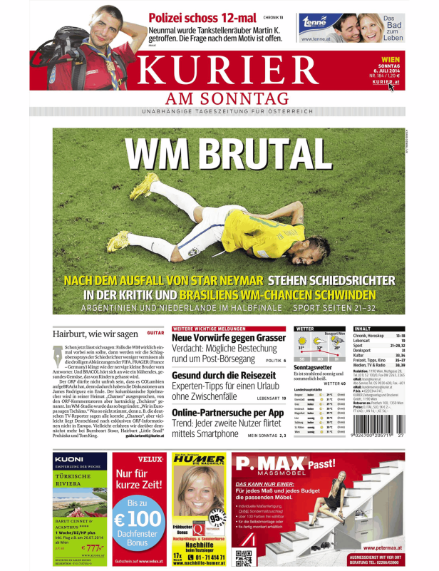 Titelseiten vom 06.07.2014
