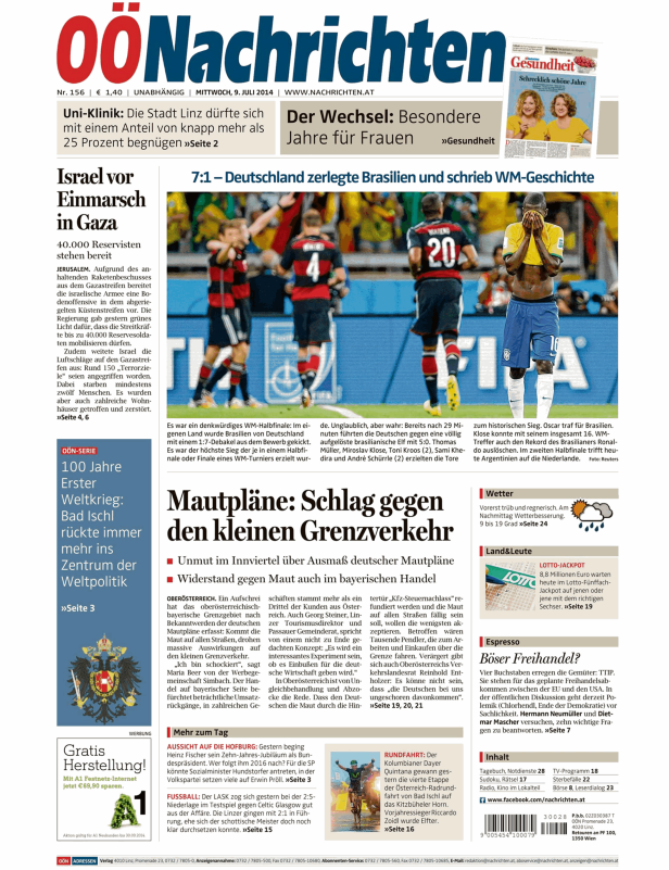 Ein brasilianischer Fußballspieler ist nach der 1:7-Niederlage gegen Deutschland bei der WM 2014 verzweifelt.